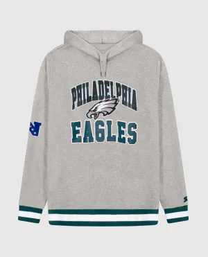Unisex Philadelphia Eagles Knit Hoodie Sweatshirt In Heather Grey
