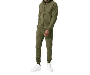 Uptown Zip-Up Hoodie In Olive