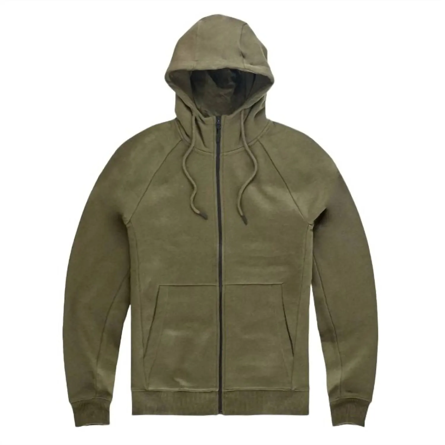 Uptown Zip-Up Hoodie In Olive