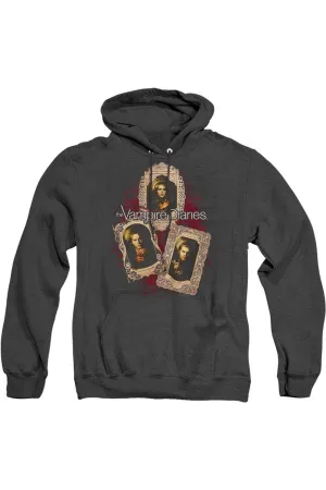 Vampire Diaries Holy Cards Adult Heather Hoodie / Hooded Sweatshirt