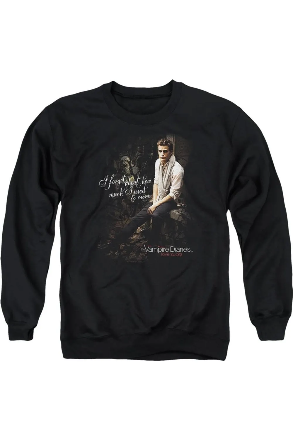 Vampire Diaries I Used To Care Adult Crewneck Sweatshirt
