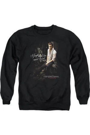 Vampire Diaries I Used To Care Adult Crewneck Sweatshirt