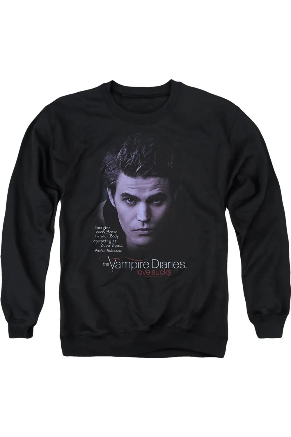 Vampire Diaries Sense Your Body Adult Crewneck Sweatshirt