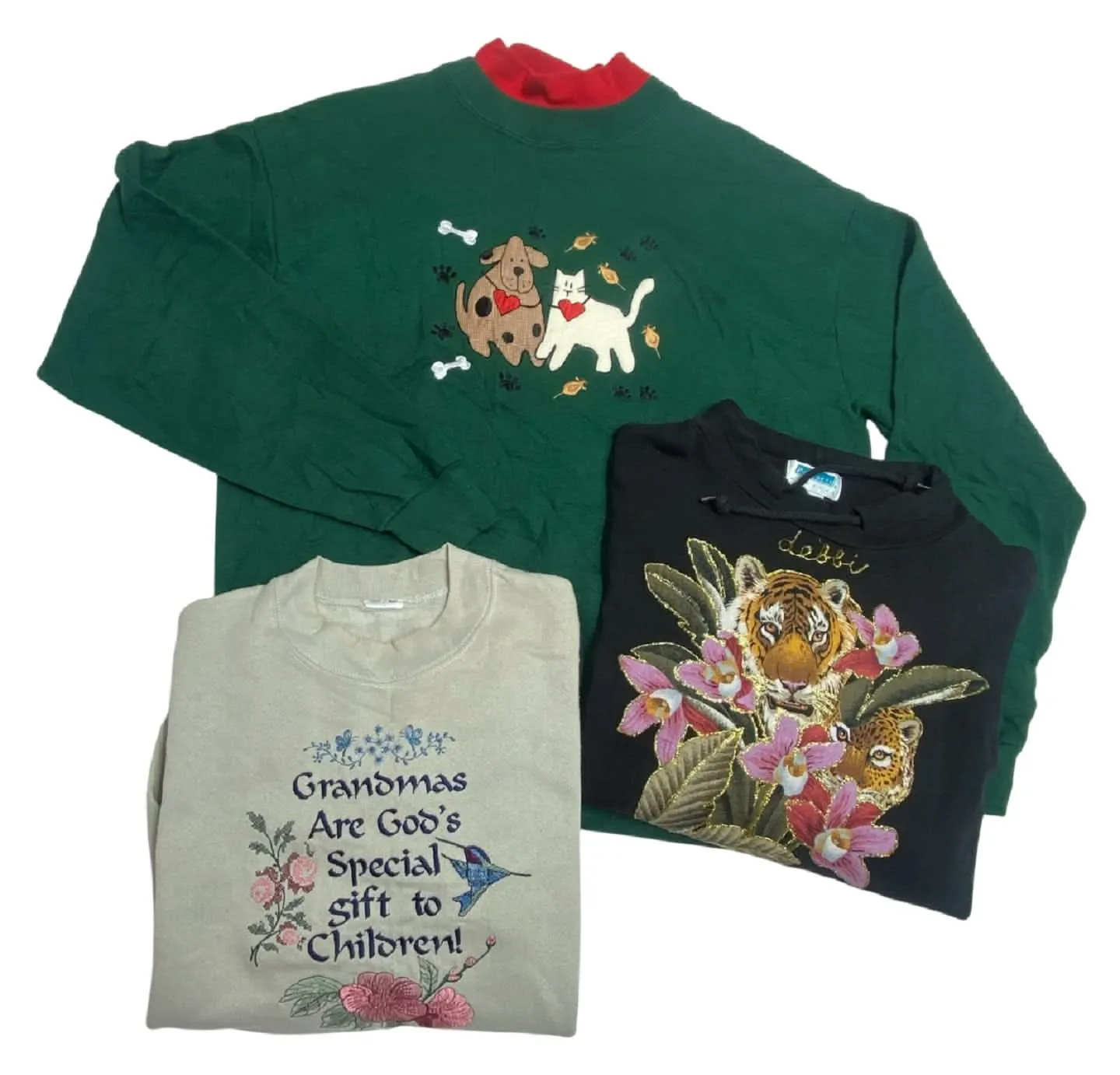 Vintage Recycle Grandma Sweatshirts 23 lbs