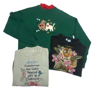 Vintage Recycle Grandma Sweatshirts 23 lbs