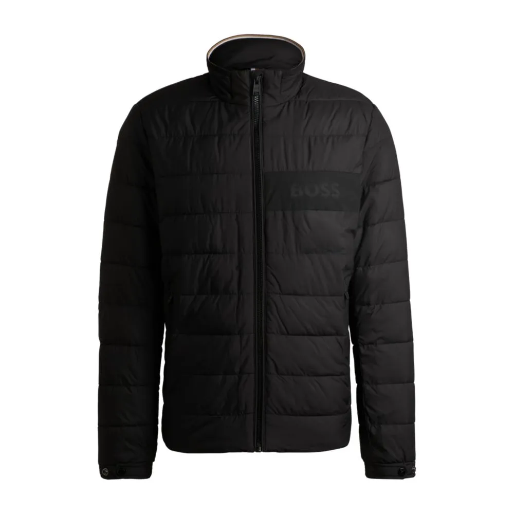 Water-repellent regular-fit jacket with logo detail