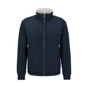 Water-repellent reversible jacket with logo badge