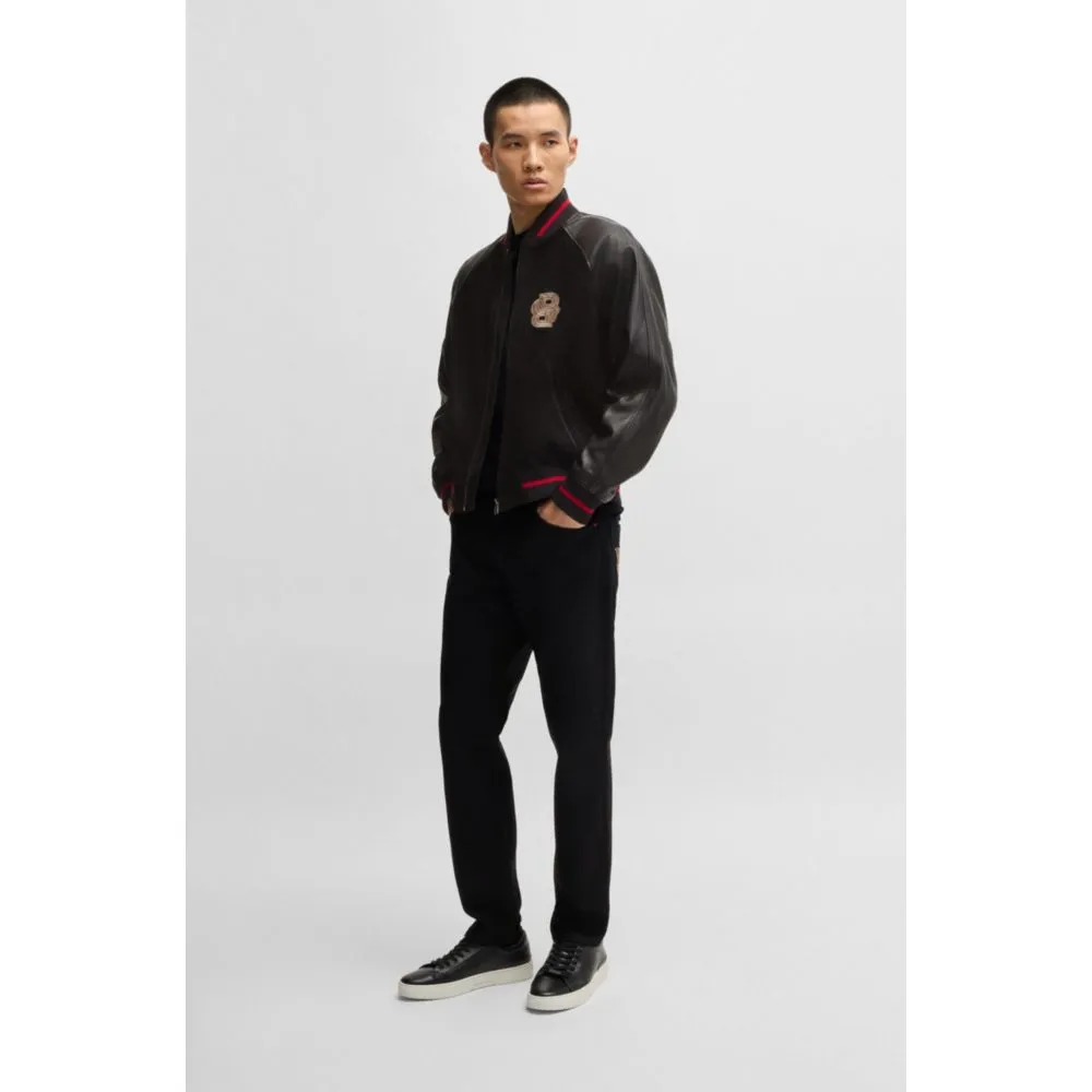 x Creation of the Gods varsity jacket with embroidery