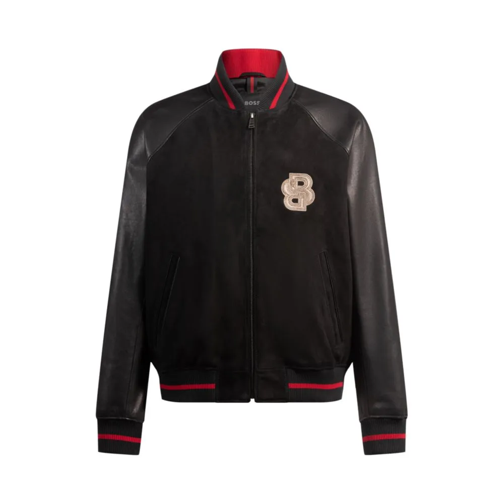 x Creation of the Gods varsity jacket with embroidery