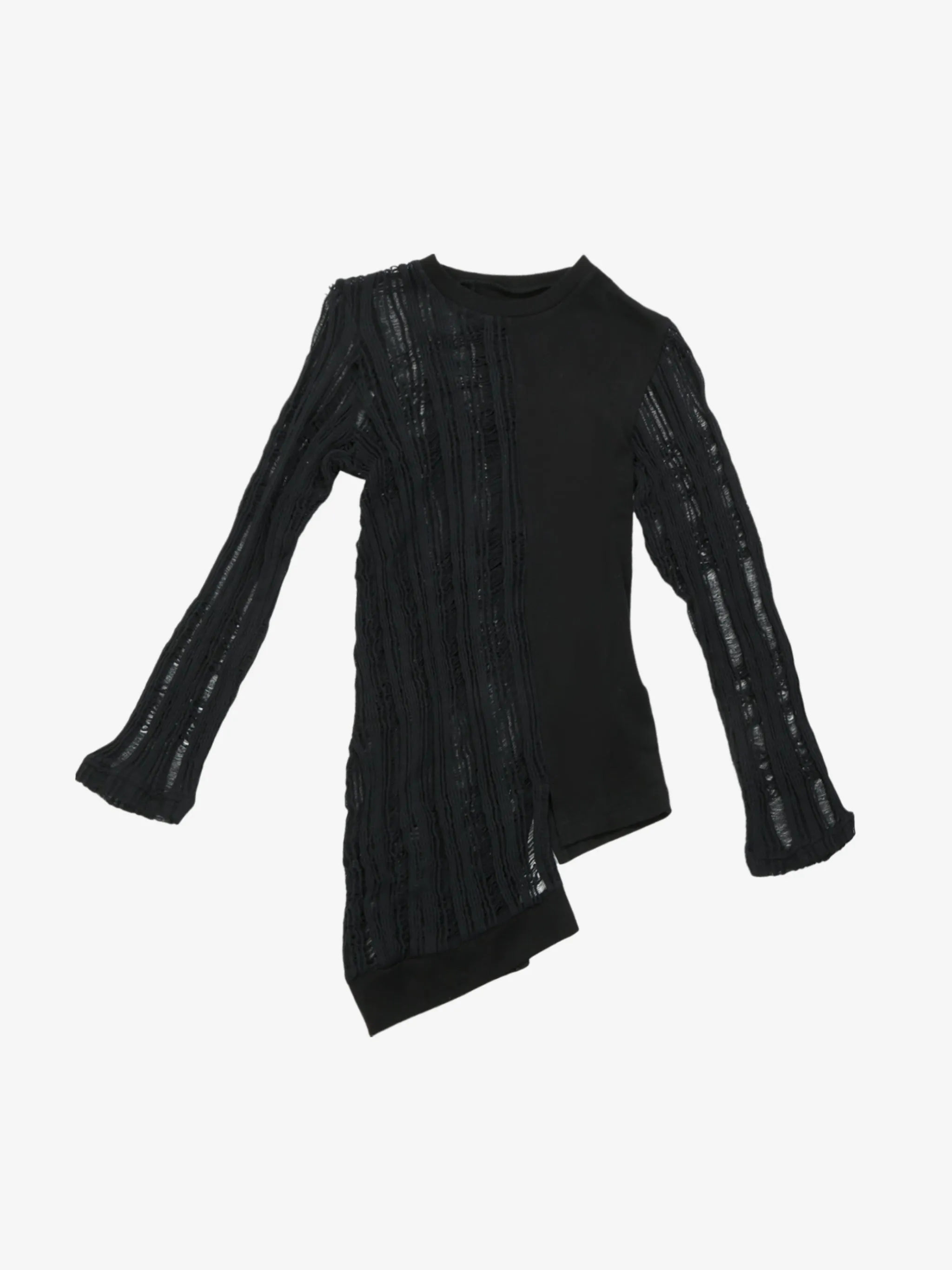 Y'S - Women H-Right Hem Crunched Top Clothing_ys