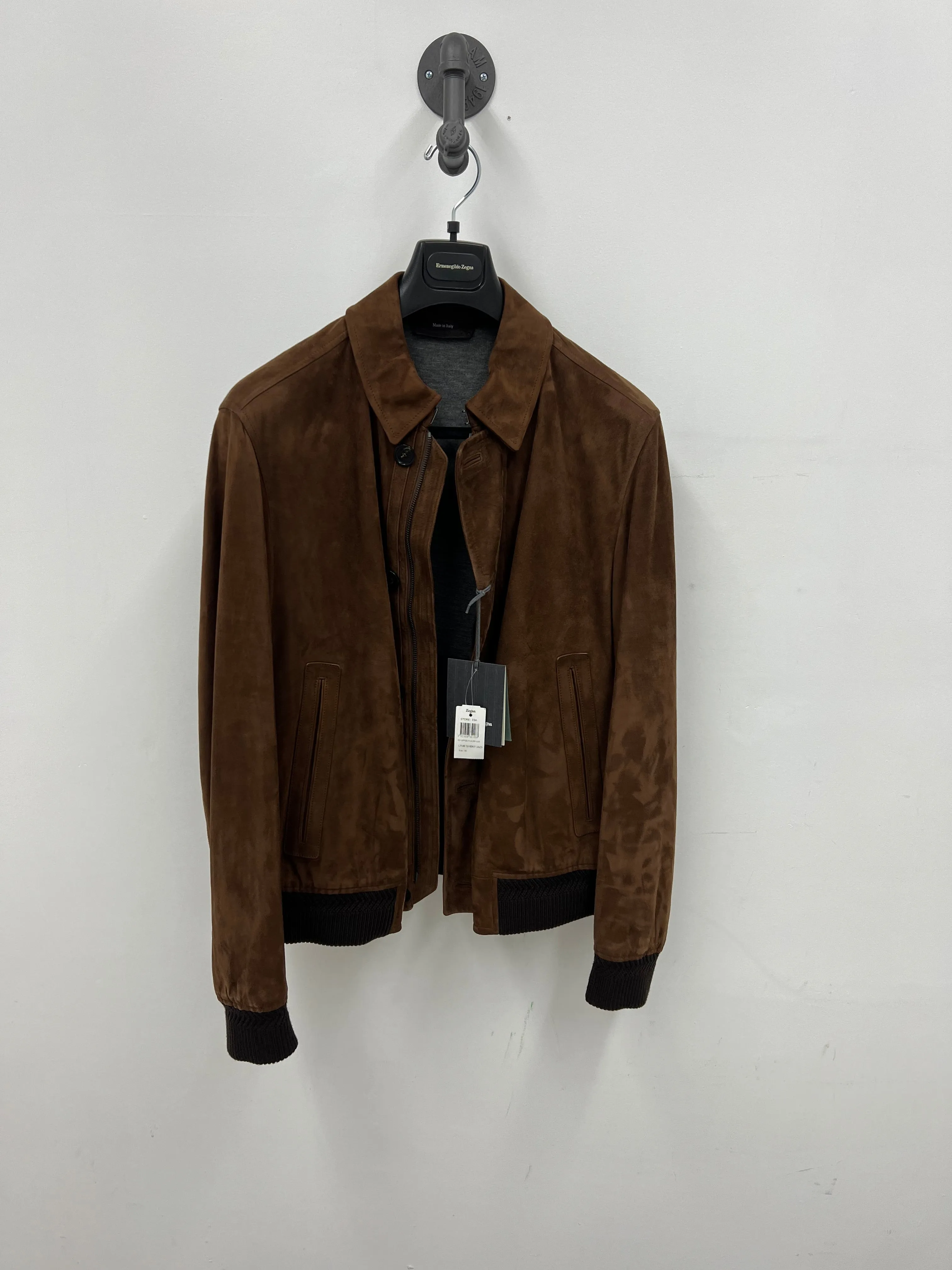 ZEGNA New Mens Suede Outerwear Jacket